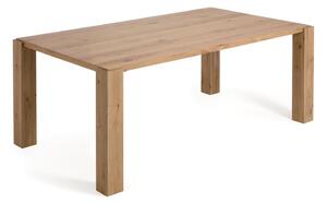 Étkezőasztal tölgyfa dekorral 100x200 cm Deyanira – Kave Home