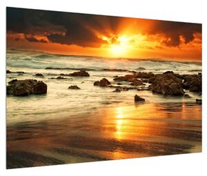 Napsütötte tenger képe (90x60 cm)