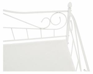 KONDELA Fém ágy, fehér, 90x200, DAINA