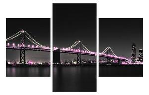 Éjszakai híd képe (90x60 cm)