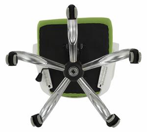 KONDELA Irodai szék, zöld/fehér, TAXIS