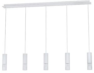 Eglo Bernabeta függesztett lámpa, 116,5x20 cm, fehér, 5xGU10 foglalattal