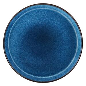 Fekete-kék kőedény tányér ø 27 cm Gastro Dark Blue/Black – Bitz