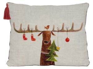 Reindeer karácsonyi díszpárna, 35 x 50 cm - Little Nice Things