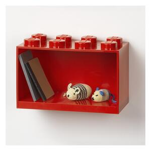 Brick 8 gyerek piros fali polc - LEGO®