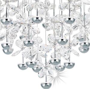 LED-es csillár kristály virágokkal (Pianopoli)