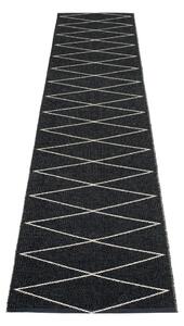 Fekete kültéri-beltéri futószőnyeg 70x320 cm Max Black – Pappelina