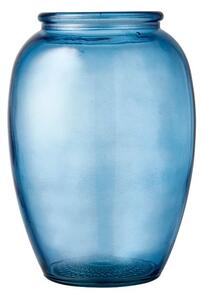 Kusintha kék üveg váza, ø 14 cm - Bitz
