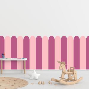 PIPPER. Textil öntapadó tapéta - Boltív - Candy rózsaszín színű Méret: 100cm, Szín: Kombináció