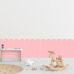 PIPPER. Textil öntapadó tapéta - Boltív - Candy rózsaszín színű Méret: 60cm, Szín: Sápadt