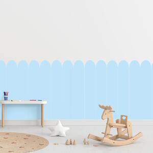 PIPPER. Textil öntapadó tapéta - Boltív - Tengerészkék szín Méret: 100cm, Szín: Sápadt