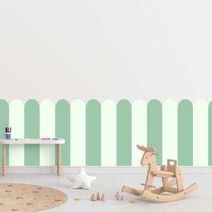 PIPPER. Textil öntapadó tapéta - Boltív - Menta színű Méret: 80cm, Szín: Kombináció