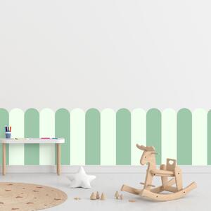 PIPPER. Textil öntapadó tapéta - Boltív - Menta színű Méret: 60cm, Szín: Kombináció