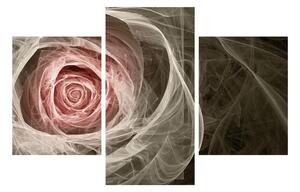 Absztrakt kép rózsa (90x60 cm)
