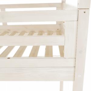 Montessori emeletes ágy, fehér, 90x200, ZEFIRE