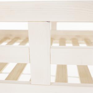 Montessori emeletes ágy, fehér, 90x200, ZEFIRE