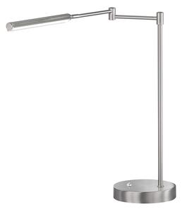 Ezüstszínű LED asztali lámpa fém búrával (magasság 49 cm) Nami – Fischer & Honsel