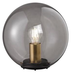 Dini fekete üveg asztali lámpa, ø 25 cm - Fischer & Honsel