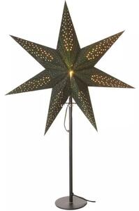Karácsonyi asztali zöld papírcsillag 1xE14 45x67cm+1,6m