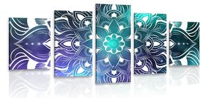 5 részes kép modern Mandala keleti mintával