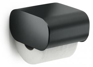 Outline WC papír tartó fedéllel fekete
