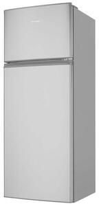 Philco PT 204 EX Felülfagyasztós hűtőszekrény 204L, M:143, LED világítás, E energiaosztály, Inox