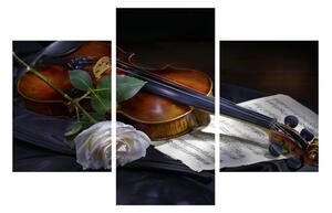 Rózsa és a hegedű képe (90x60 cm)