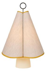 Asztali lámpa GUBI, Hornbæk, dimmable, Bézs, Nappali, Szövet / Textília, Dizájn