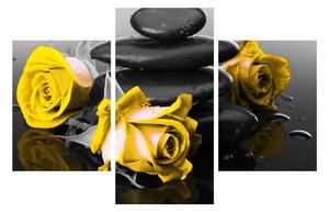 Sárga rózsák képe (90x60 cm)