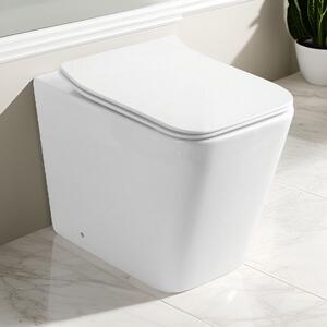 Eros QUADRO álló WC ülőkével komplett - perem nélküli öblítés - alsó / hátsó kifolyású