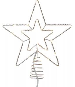 Kiegészítő kültéri LED Standard karácsonyi csillag melegfehér 28,5x25,5cm+30cm (hálózati adapter nélkül)