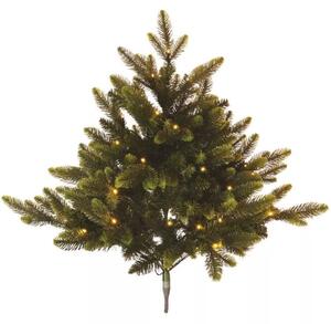 LED karácsonyfa, melegfehér, 80x75cm, elem nélkül, időzítővel