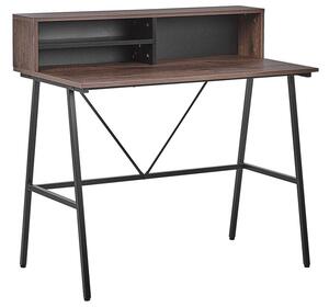 Praktikus Sötét Fa Színű Íróasztal 100 x 50 cm HARISON