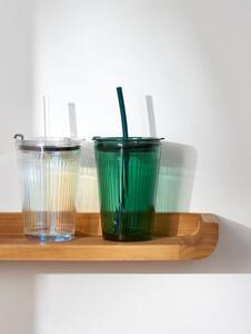 Sinsay - Többször használható pohár szívószállal - sötétzöld