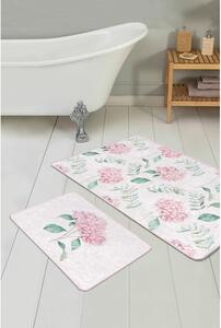 Fehér-rózsaszín fürdőszobai kilépő szett 2 db-os 60x100 cm – Mila Home