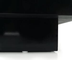 Forgó kisasztal, fekete magasfényű HG, SONIC