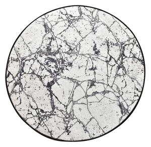 Marble Circle fekete-fehér fürdőszobai kilépő, ø 100 cm - Chilai