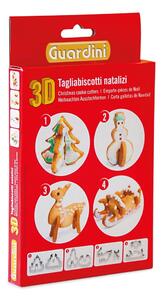 3D Cookies 4 db-os karácsonyi süteményvágó szett - Guardini