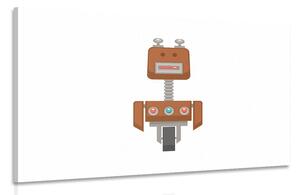Kép robot barna színben