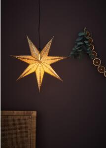 Glitter aranyszínű karácsonyi függő fénydekoráció, hosszúság 45 cm - Markslöjd