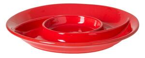 Piros agyagkerámia szervírozó tányér ø 32 cm Cook & Host – Casafina