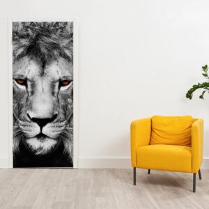 Fotótapéta ajtóra - oroszlán (95x205cm)