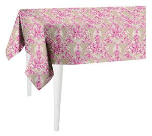 Butterflies bézs-rózsaszín asztalterítő, 300 x 140 cm - Mike & Co. NEW YORK
