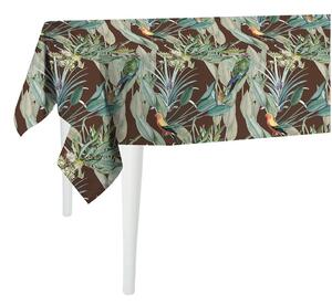Jungle Birds barna asztalterítő, 140 x 140 cm - Mike & Co. NEW YORK