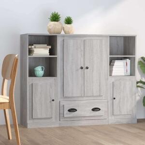 VidaXL Tárolószekrény - Sonoma Szürke - 132cm