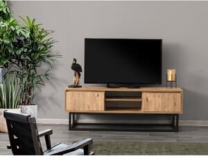 Belinda TV-állvány borovi fenyő dekorral, szélesség 140 cm