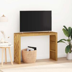 VidaXL konzolasztal 110x35x75 cm tömör fa teakfa
