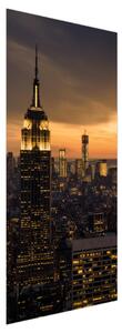 Fotótapéta ajtóra - New York naplementekor (95x205cm)