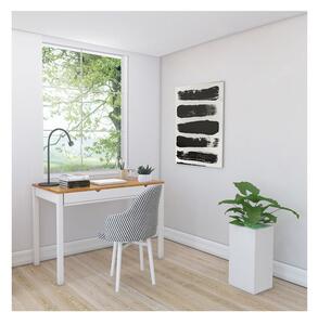 Gava fehér-barna íróasztal borovi fenyőből, hosszúság 120 cm - Støraa