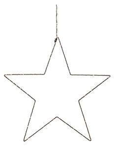 Alpha Star fekete karácsonyi függő fénydekoráció, magasság 30 cm - Markslöjd